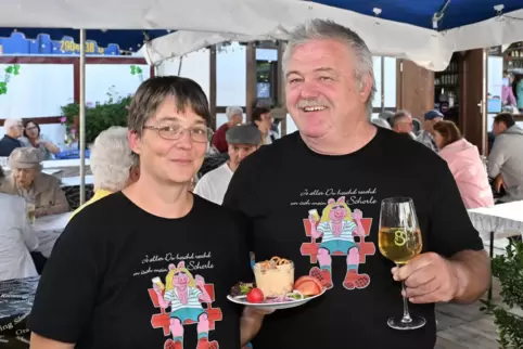 Andreas und Nicole Sauer-Schmidt vom Haiselsche „Zum Hauckemetzger“. 
