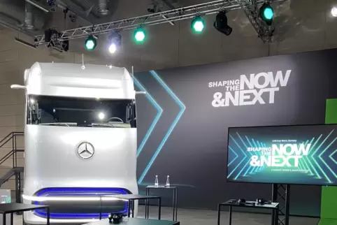 Beim Großevent „Now and Next“ war im September 2020 auch ein Modell des GenH2 Trucks zu sehen. 