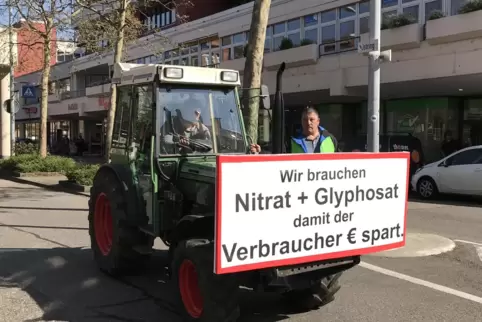 Vor der Agrarministerkonferenz im April 2019 in Landau hatten viele Bauern und Winzer gegen die Landwirtschaftspolitik des Bunde