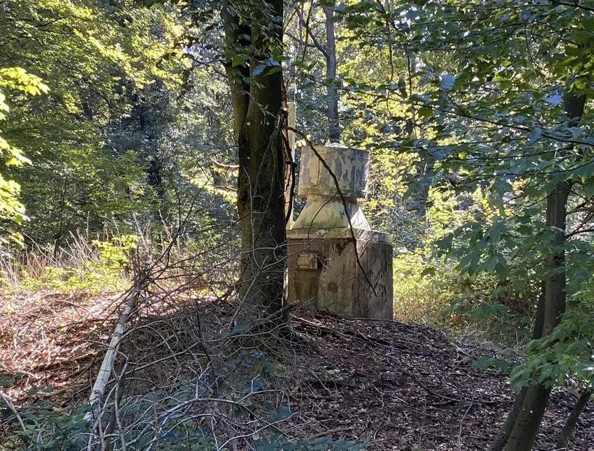 Im Wald versteckt sind die Lüftungsschächte.