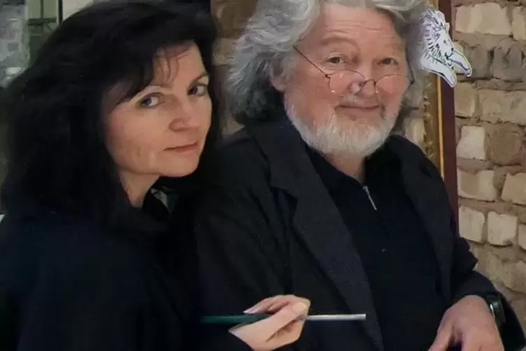 Die Galeristen: Petra Stricker und Gilbert Baier. 