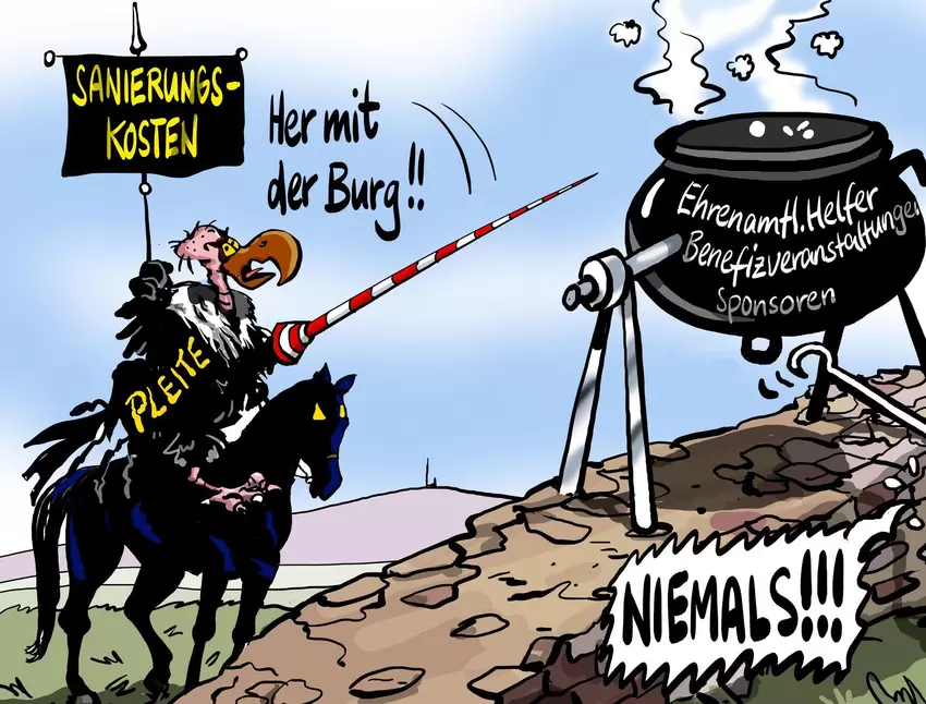 Die Arbeiten zu finanzieren war nicht immer einfach. Vor allem der Heimatverein musste kreativ werden.