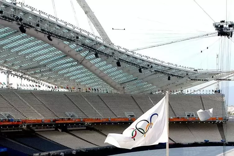 Olympiastadion 2004 in Athen. 