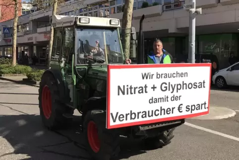 Vor der Agrarministerkonferenz im April 2019 in Landau hatten viele Bauern und Winzer gegen die Landwirtschaftspolitik des Bunde