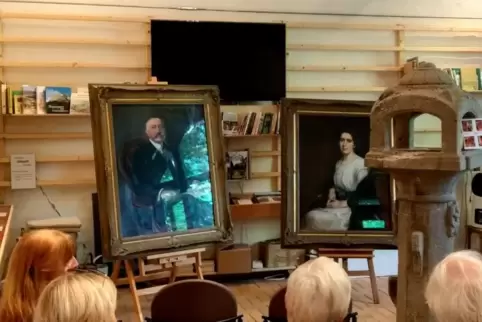 Die Portäts sind künftig im Kelterhaus des Schlossgartens zu sehen. 