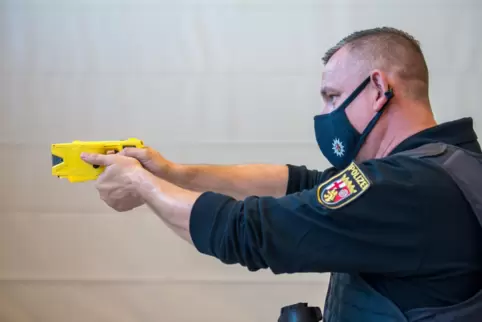 Taser im Einsatz.