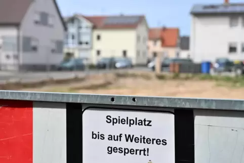 Aktuell gesperrt: der Spielplatz in der Kreuzbergstraße. 