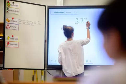 Schöne neue Welt: Wenn die Technik funktioniert, lässt sich an digitalen Tafeln vielfältig arbeiten. 