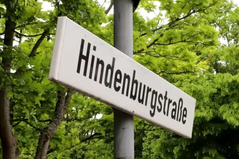 Auch die Hindenburgstraße soll umbenannt werden. 