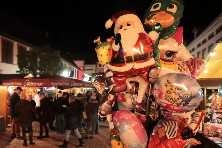 Luftballons Weihnachtsmarkt Grünstadt 2019