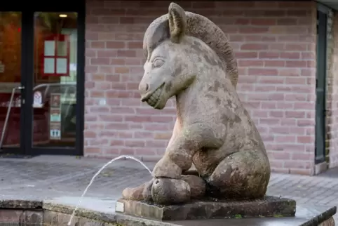 Hingucker: der Strahleselbrunnen.