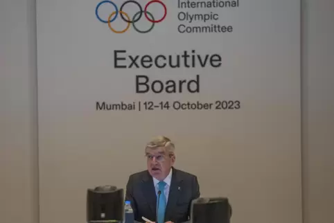 IOC-Präsident Thomas Bach in Mumbai.