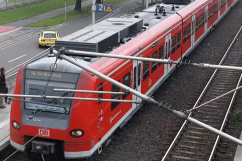 Der Vorfall ereignete sich in der S-Bahn in Richtung Schifferstadt. 