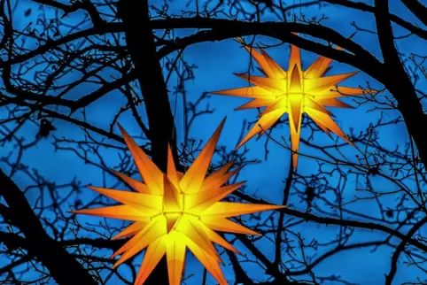 Leuchten auch in diesem Jahr: Herrnhuter Sterne.