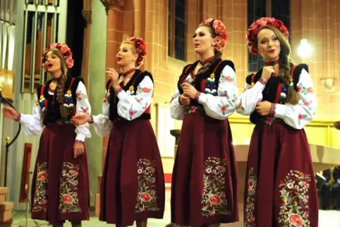 Solistinnen des Chors 2016 in der Schlosskirche. 