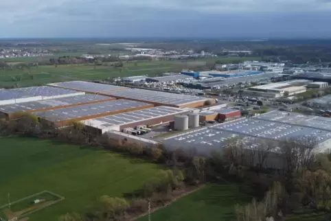 Das Logistikzentrum von Michelin in Landau.