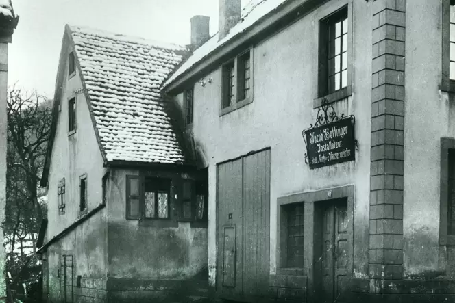 Dieses alte Foto von Bettingers Geburtshaus dürfte kurz vor oder um das Jahr 1900 entstanden sein.