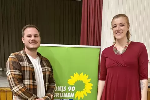 Matthias Jurczak und Sabrina Brunk stehen weiterhin an der Spitze des Grünen Kreisverbands.