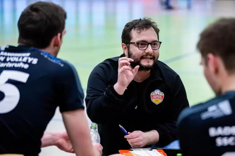 António Bonelli, Trainer der Baden Volleys, will mit seinem Team für Furore in der Ersten Bundesliga sorgen. 