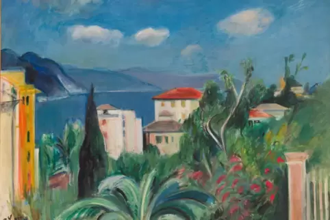  Blick auf die Bucht von Rapallo: Ölbild von Rudolf Levy aus dem Jahr 1933. 