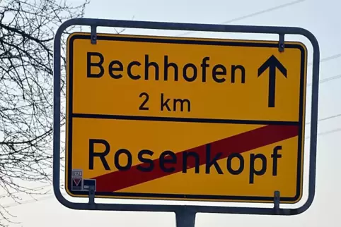 Die Umleitung führt über Rosenkopf und Lambsborn. 