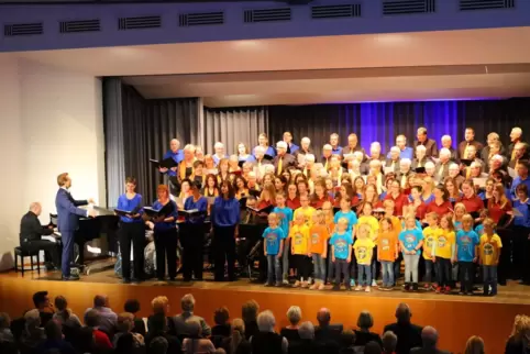 Der MGV Frohsinn beim Konzert 2018 im Zentrum Alte Schule. 
