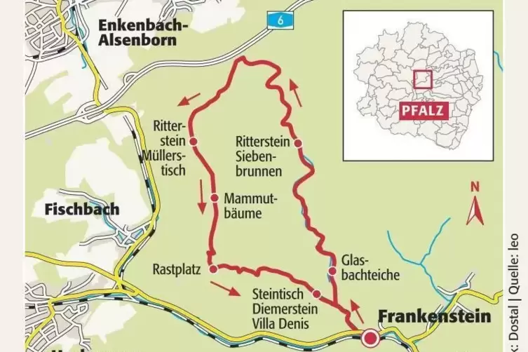Auf „klassischen“ und teilweise vergessenen Pfaden unterwegs: die 16-Kilometer-Runde bei Diemerstein.