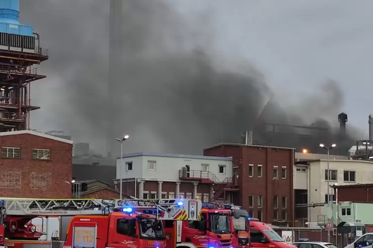Die Feuerwehr bekämpfte den Brand mit einem Großaufgebot. 