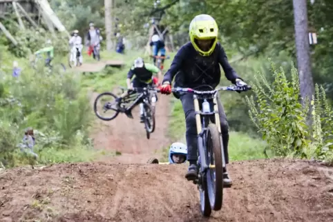 Auch in Trippstadt gibt es einen Bikepark. 