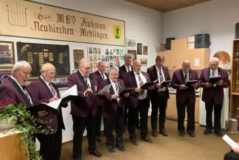 Der Männergesangverein Frohsinn in Mehlingen verbreitete Herbststimmung. 