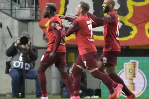 In der zweiten Runde des DFB-Pokal hatte der FCK allen Grund zum Jubeln. 