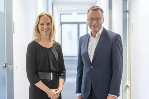 Das neue Duo an der Spitze des Klinikums: Vanessa Bähner und Jan Stanslowski. 