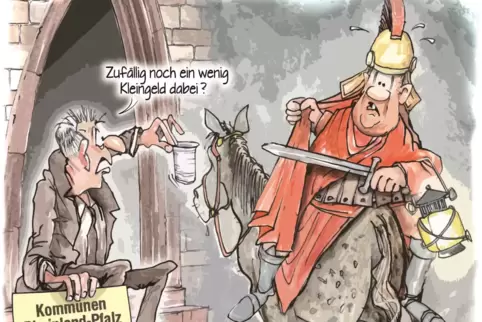 Kommunen als Bettler.