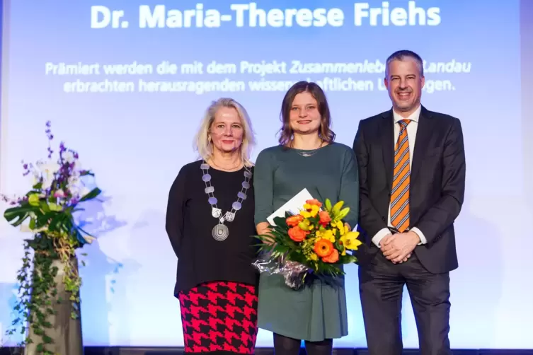 Maria-Therese Friehs bei der Preisverleihung.