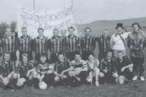 31 Jahre ist es her: 1992 haben die Gehrweilerer Fußballer mit der Meisterschaft in der B-Klasse Rockenhausen und dem Aufstieg i