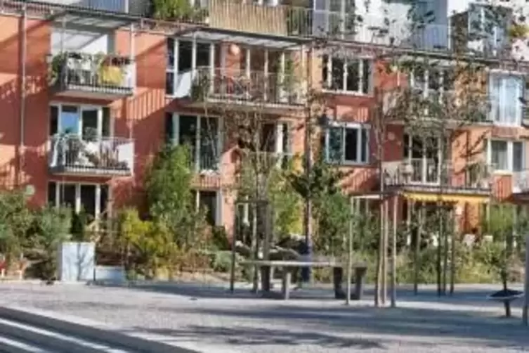 Verdichtet wohnen, ohne es zu merken: Das Freiburger Quartier glt als musterg&uuml;ltig. 