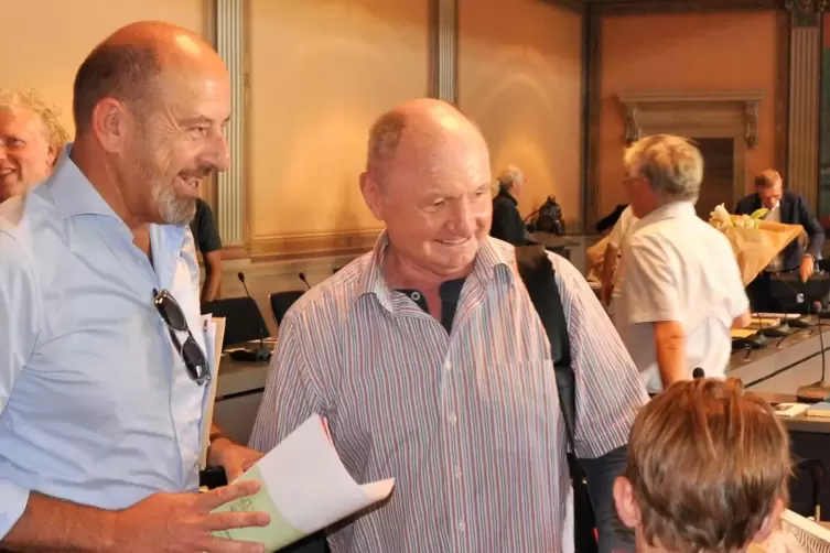 Beim Werben f&uuml;r das Projekt im Stadtrat: Peter Bauer.
