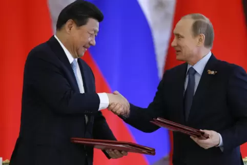 Zwei Machtpolitiker, die eine neue Ordnungsstruktur anpeilen: Chinas Präsident Xi und sein russischer Amtskollege Putin. 