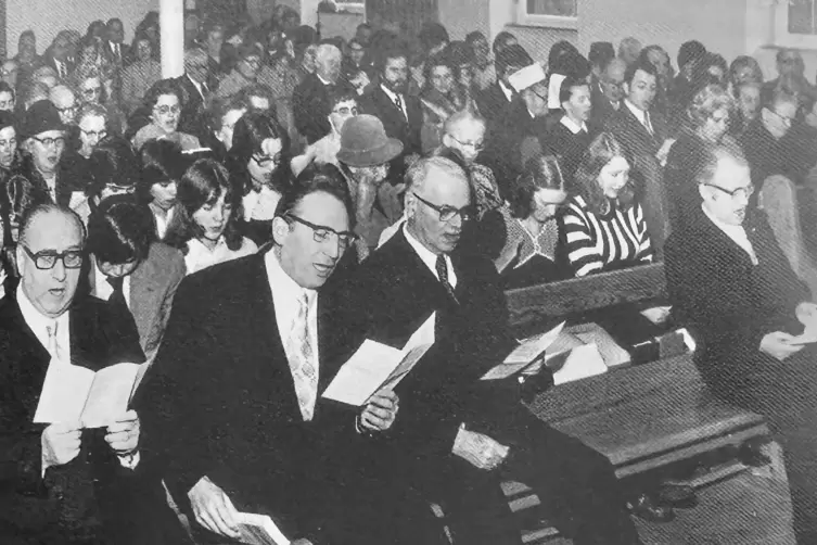 Das 100. Jubil&auml;um der Gemeinde im Jahr 1973.