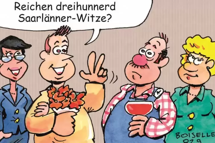 Immerhin ist die Frage gekl&auml;rt, ob der saarl&auml;ndische Schwiegersohn die Tochter &bdquo;unnerhalde&ldquo; kann ...