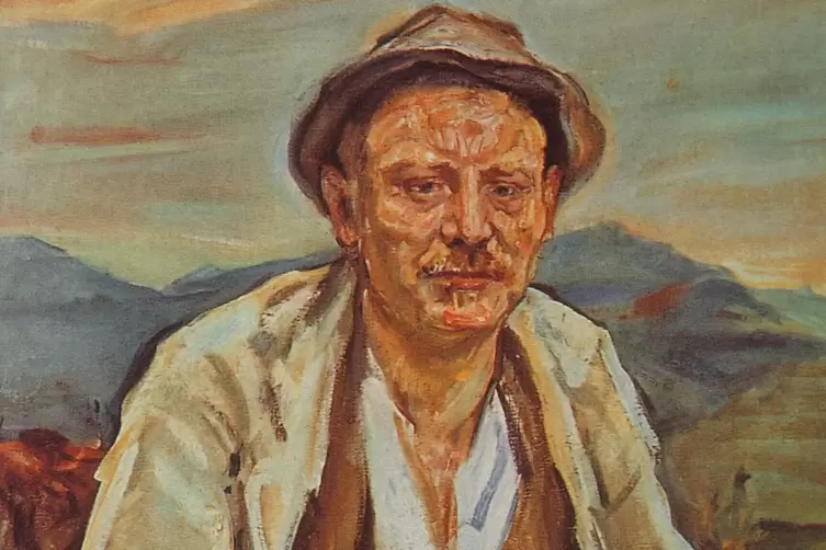 Noch ein &bdquo;Onkel Heinrich&ldquo;: die zweite Ausf&uuml;hrung des Slevogt-Portr&auml;ts heute in Privatbesitz.