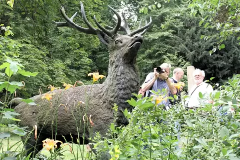 Immer wieder gern fotografiert: die Skulpturen im Landschaftspark Friedrich von Gienanth.