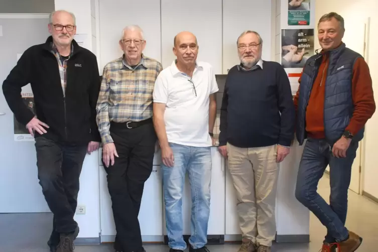 Auf sie ist stets Verlass: Manfred Altschuck, Wolfgang Bock, José Goncalves, Karl-Hermann Krause und Andreas Kranich (von links)