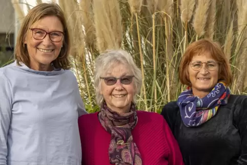 Aktuelle und ehemalige Sprecherinnen des Vereins Lila Villa: Marita Zeppei, Agathe Klug, Andrea Rahn-Barth (von links).