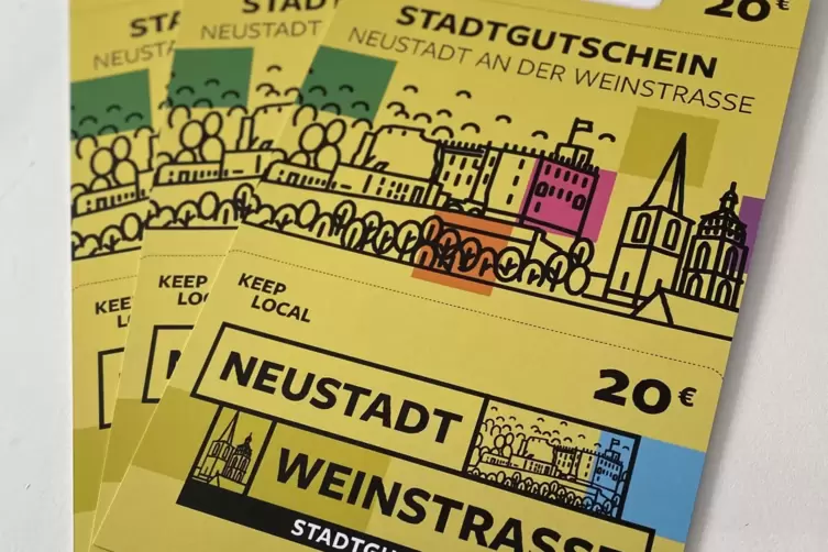 Soll dabei helfen, dass Geld in Neustadt ausgegeben wird: der Stadtgutschein.