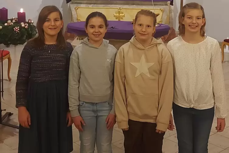 Wurden ausgelost (v.l.): Amelie Brandl, Isabella Czaban, Greta Wendel und Nela Gutermann.