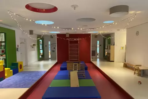 Die sogenannte Piazza bildet in allen vier Häusern auf dem LuKids-Campus den jeweils zentralen Raum.