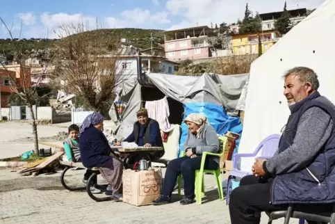 Lager für Erdbebenopfer in Gaziantep.