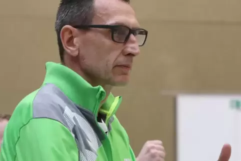 Nicht zufrieden: Trifels-Trainer Frank Schindler