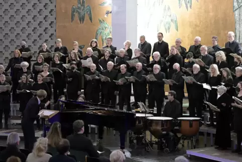 Der Chor für geistliche Musik – hier bei einem Auftritt im November in der Friedenskirche.